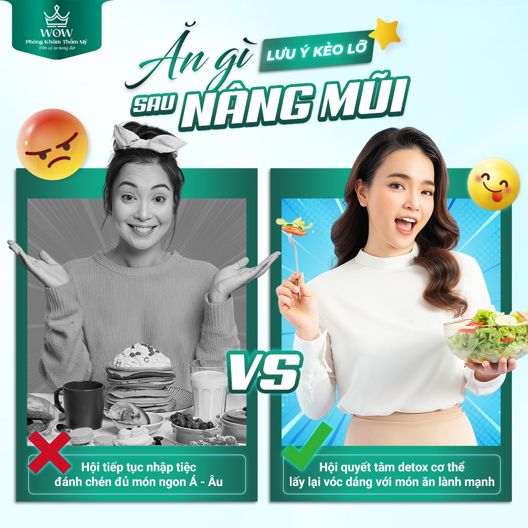 Sau Khi Nâng Mũi Kiêng Ăn Gì Để Mũi Lành Nhanh, Không Sẹo? Danh Sách Thực Phẩm Cần Tránh