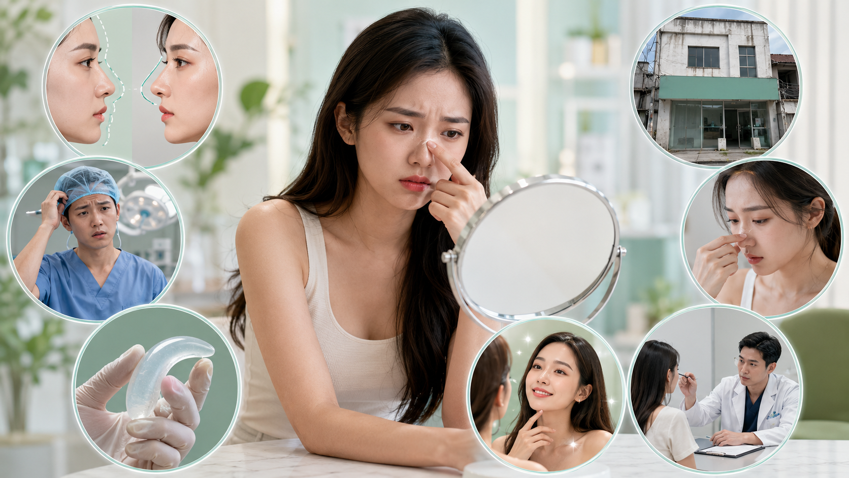 Hình minh họa 7 sai lầm khi nâng mũi cần tránh